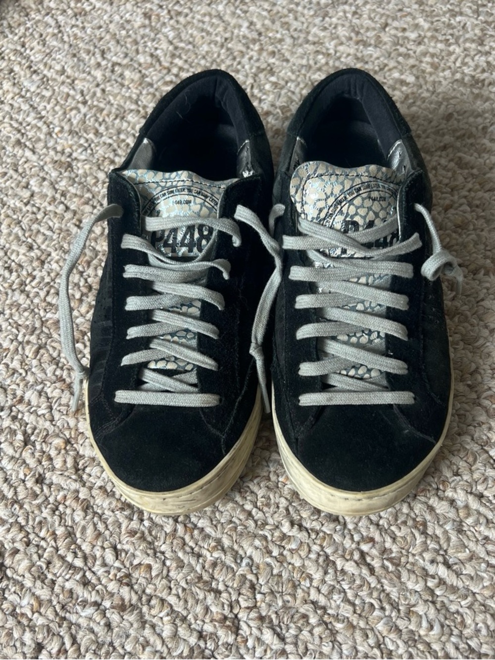 P448 black/silver sneakers